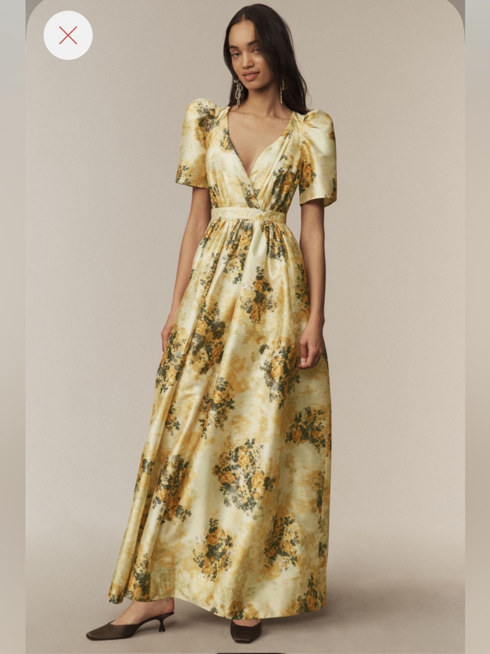 BHLDN Aurora Puff Sleeve Maxi Dress